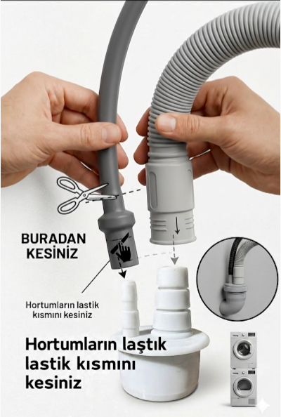 Çamaşır Makinesi Kurutma Makinesi Bağlantı Adaptörü