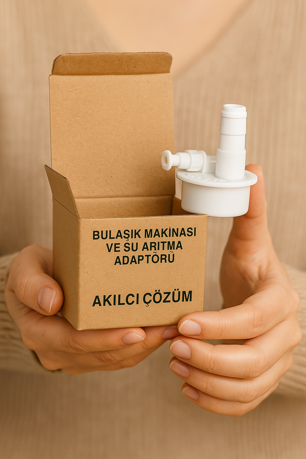 Bulaşık Makinası ve Su Arıtma 2'si 1 Arada Adaptör - Patentli, 10 Yıl Garantili