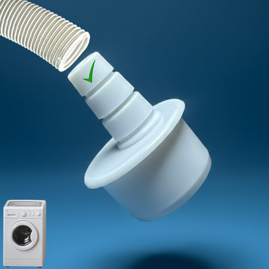 Kombi ve Tekli Çamaşır Makinası Adaptörü - 50mm Çıkışlı, Patentli