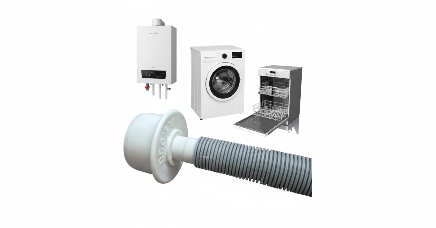 Çamaşır +Bulaşık+Kombi  Tahliye Adaptörü